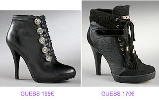 Botines negros Guess 2010/2011